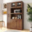 Armoire de cuisine avec étagère de rangement coulissante multifonctionnelle à plusieurs niveaux, armoire de rangement de ferme avec 4 portes, organisateurs de garde-manger pour la cuisine, la salle à manger