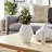 Textured Staggered Vase, White-684365145