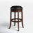 Ingra Swivel Upholstered Faux Leather Counter Stool with Solid Wood Frame-567782286