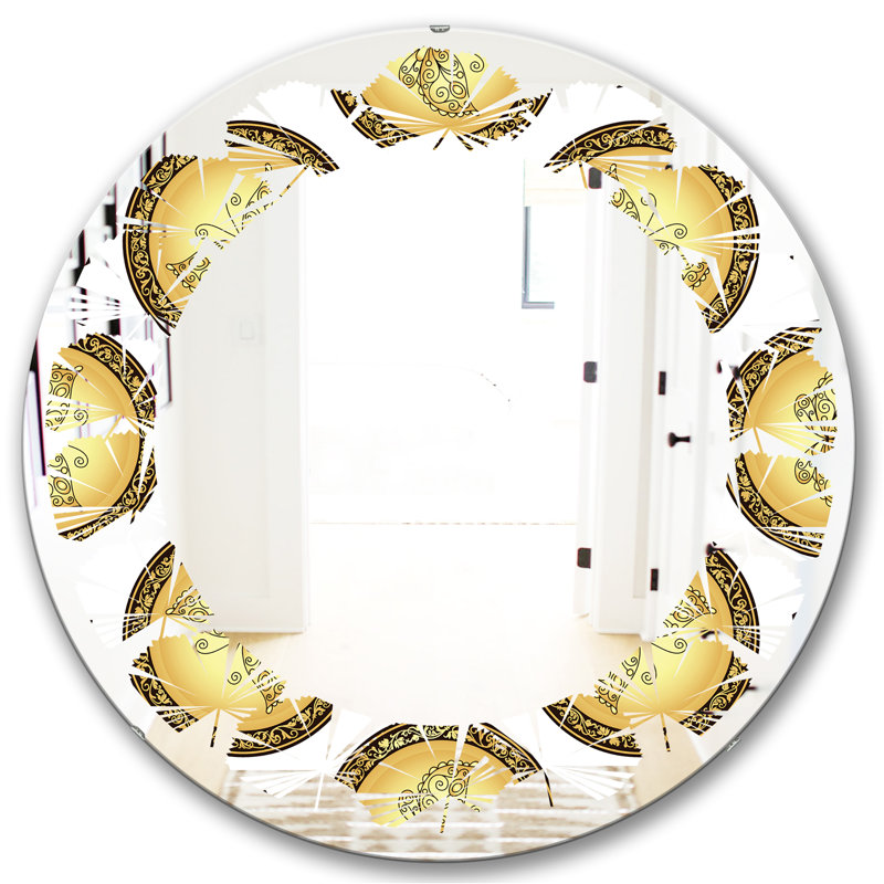 Miroir mural Leaves, H 23,6 po x l 23,6 po