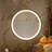24Inch Bathroom Led Classy Vanity Accent Mirror With Focused Backplane,Black Aluminum Alloy Frame,High Lumen,Dimmable Touch,Wall Switch Control