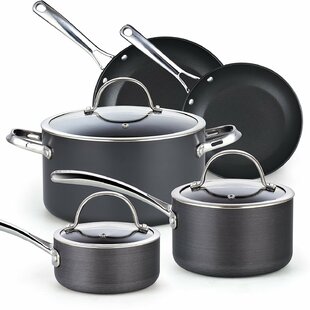 Cooks Standard Kitchen Cookware Sets Stainless Steel, Professional Pots and  Pans Include Saucepan, Sauté Pan, Stockpot with Lids, 8-Piece, Silver