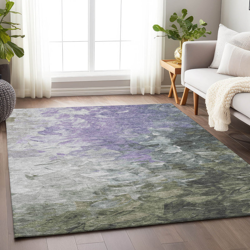 Tapis lavable à la machine intérieur / extérieur Cinead ACN1674, Rectangle 2 pi 6 po x 3 pi 10 po