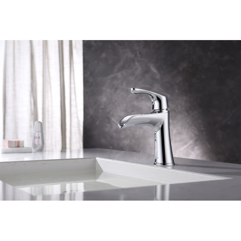Robinet de salle de bain à un trou, Chrome