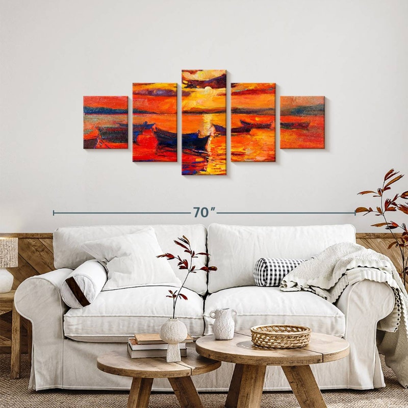 Glazer Beach Sunset, H 24 po x l 55 po