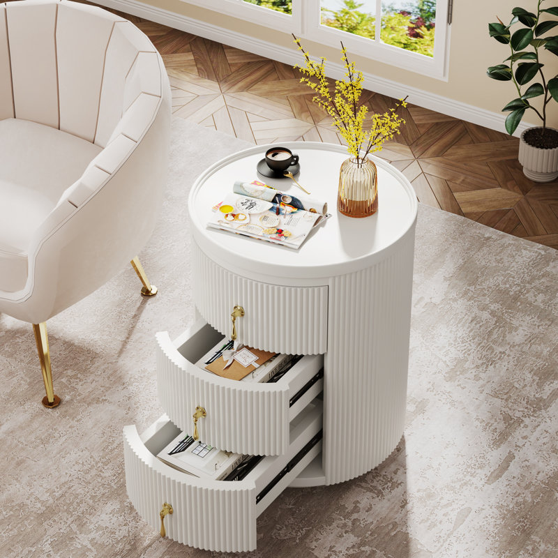 Table de chevet et table d'appoint 15 tiroirs de 15,94 po de largeur