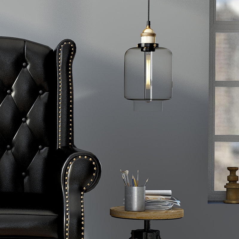 1 - Light Antique Brass Jar Pendant