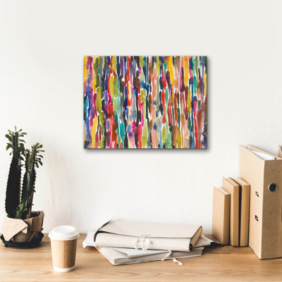  «Summer Rain» par Cheryl Warrick, art mural sur toile, 16 po x 12 po