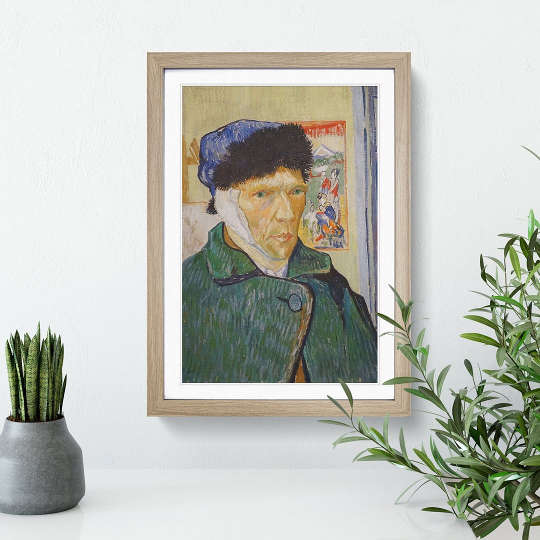 Self-Portrait with Bandage by Vincent Van Gogh - Picture Frame Painting