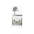 White Nightstand with Open Storage