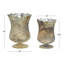 2 Piece Glass Tabletop Voltive Holder Set