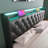 Upholstered Storage Bed With LED and Charging Outlets-1014061600-1022141208