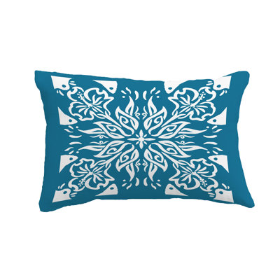 Cuban Tile Outdoor Rectangular Pillow Cover & Insert