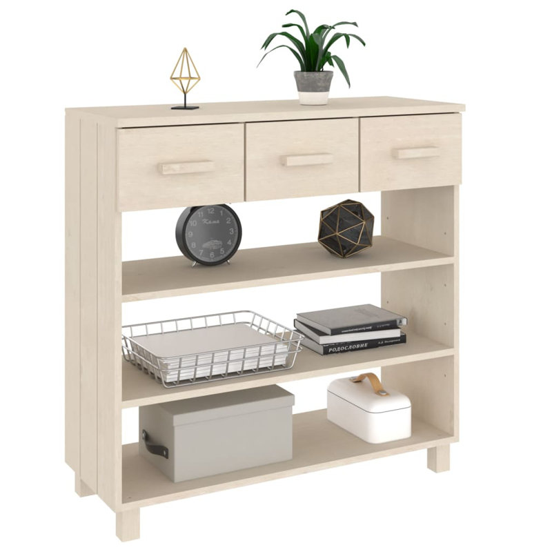 Hassanah 90 cm W Console Table, Honey Brown