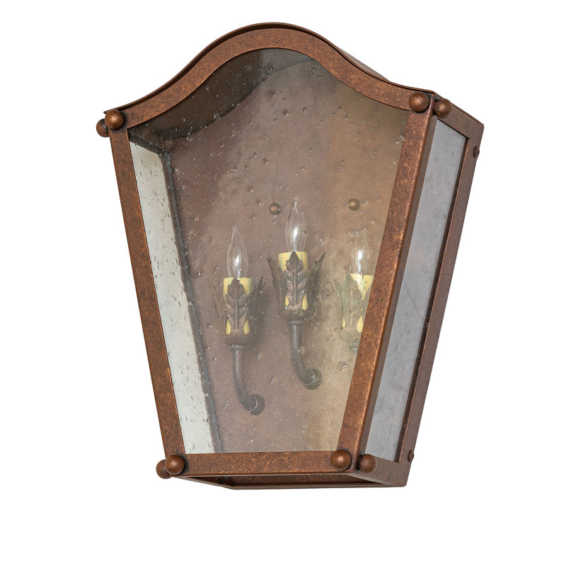 14" Wide Austin 3 Light Wall Sconce, 14" H x 12" W x 6" D