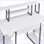 Bureaux avec tiroir de rangement + 8 compartiments ouverts, blanc moderne et amp; Bureau noir, l 47,5 po x P 24,5 po x H 41,5 po | Blanc + noir | Bois + métal-1679541749