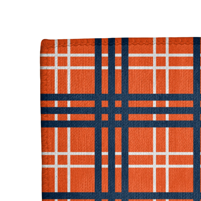 Tapis à carreaux orange, Rectangle 9 pi x 12 pi
