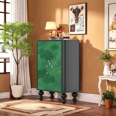 Armoire de rangement spacieuse avec cadre en bois de pin