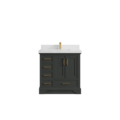 Meuble-lavabo simple 36 po avec comptoir Jonesha