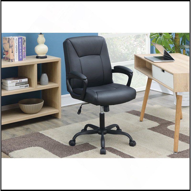 Chaise de bureau confortable et réglable avec support de dossier ergonomique pour une productivité accrue, Noir