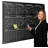Black Magnetic 34”x46” Glass Whiteboard Yearly Calendar Planner