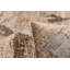 Tapis brun / gris / beige en laine tissé à plat à la main Floral