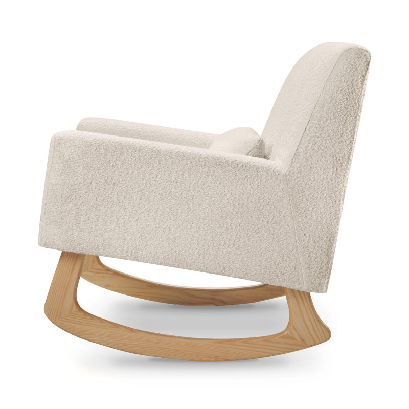 Sleepytime Rocking Chair, Ivory Boucle Polyester, Light