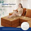 Canapé modulaire à compression en U avec repose-pieds de 101 po avec repose-pieds pour salon-188297245