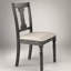 Ensemble de chaises d'appoint en lin et gris vieilli, siège rembourré pour le confort et le style, idéal pour les salles à manger modernes