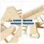 Ensemble triangulaire pliable 8-en-1 - Gym d'escalade intérieure en bois avec arche Rampe et échelle pour tout-petits