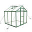 Serre en polycarbonate 6 x 6 pi - Fabrication en aluminium résistante au vent et à hauteur de gain pour la cour toute l'année