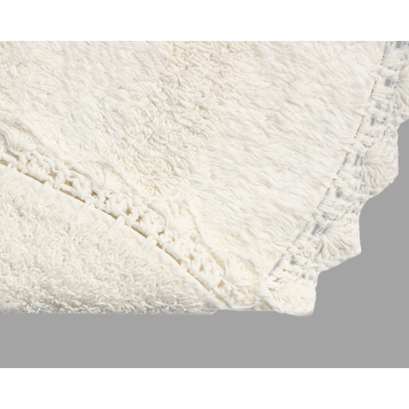 100% Cotton Bath Rug, Ivory