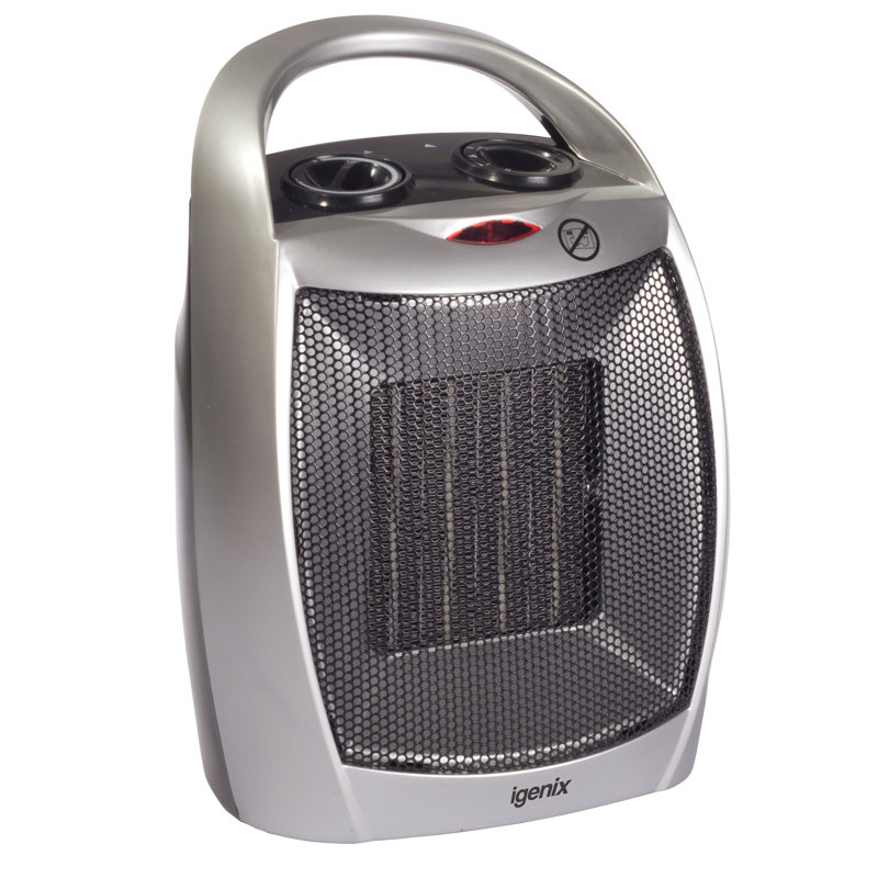 Igenix 1800W PTC Ceramic Fan Heater Silver