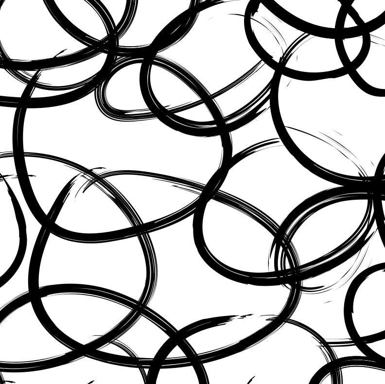 Rouleau de papier peint adhésif géométrique 24 pi x 25 po Circle Stroke
