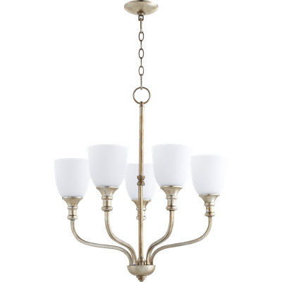 Lustre de roue de wagon à l’ombre 5 lumières Falbo
