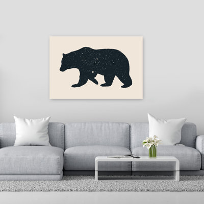 Cosmic Bear Abstract Contemporary Landscape Nature Wall Art Print