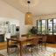 Luminaire suspendu en rotin naturel tissé à la main Boho Farmhouse