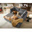 Canapé modulaire surdimensionné en U en chenille surdimensionné en forme de U-274908623