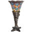 Tiffany Peacock Feather Torchiere Table Lamp