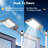 6000W Solar Street Light Outdoor With Motion Sensor & Remote - 550000LM 7000K Super Bright IP67 Waterproof Security Flood Light For Parking Lots, Driveways, Yards