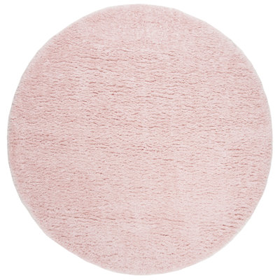 Isidore Shag Pink Area Rug