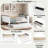 Wood Daybed With Storage Shelves, Upholstered Backrest And Usb-649937987