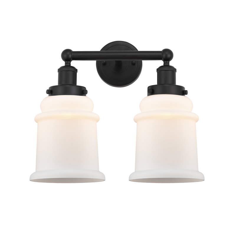 Cailen 2 - Light Dimmable Vanity Light, Matte Black, Matte White