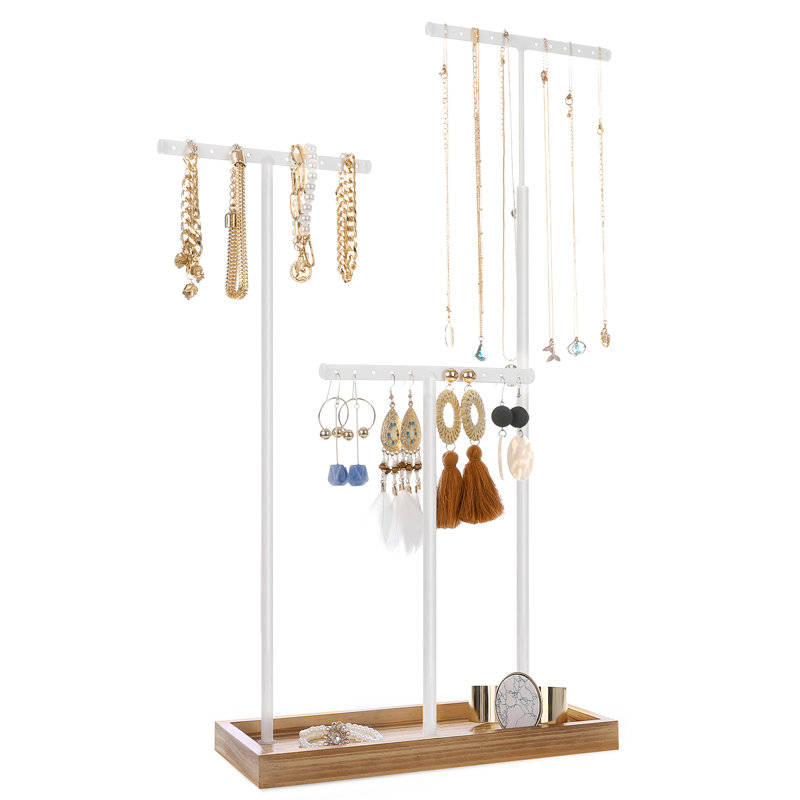 Amedori Jewellery Stand +, White