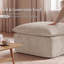 Pouf modulable à compression pour canapé d'angle, repose-pieds moderne en chenille avec ressorts ensachés, pouf livré roulé, sans montage, pour salon, kaki clair-134483095