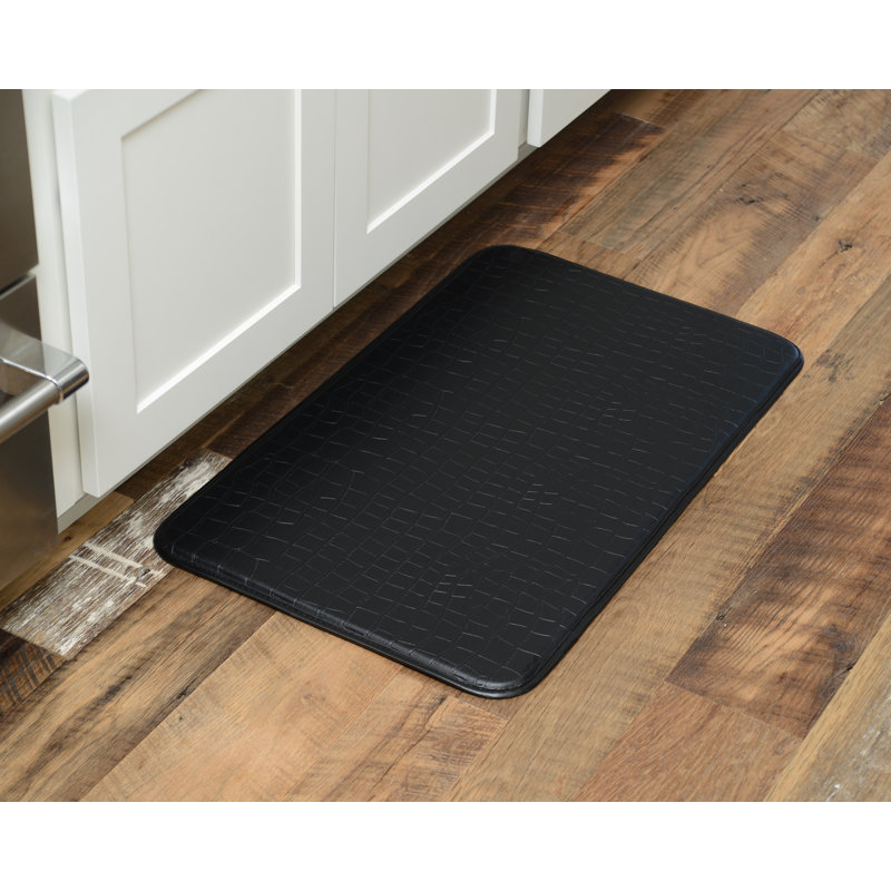 Tapis de cuisine crocodile Wein, Noir