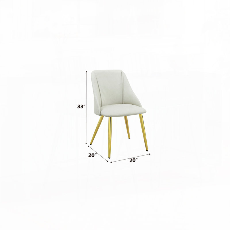 Chaise d'appoint en cuir