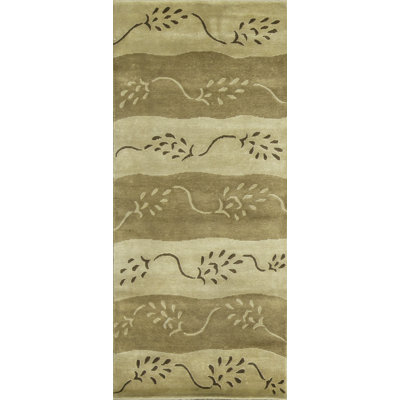 Hand-Knotted High-Quality Beige Area Rug