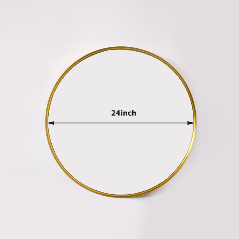 Miroir de salle de bain Mordern-Design, H 24 po x l 24 po