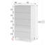 60 cm W Chest of 4 Drawers